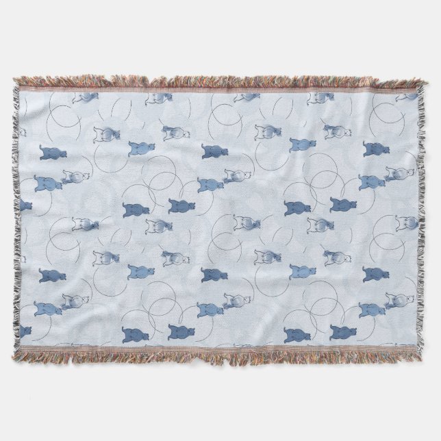 mönster som presenterar en grizzlybjörn filt (Framsidan)