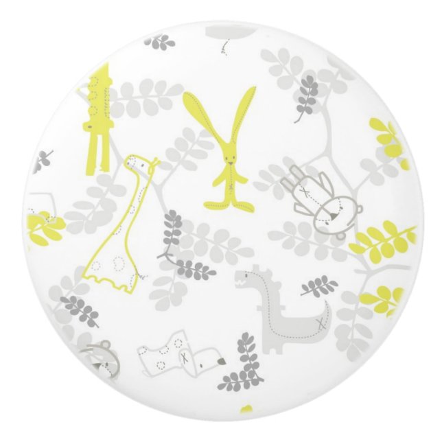 mönster som visar baby djur 2 knopp (Framsidan)