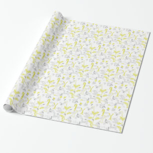 mönster som visar baby djur 2 presentpapper