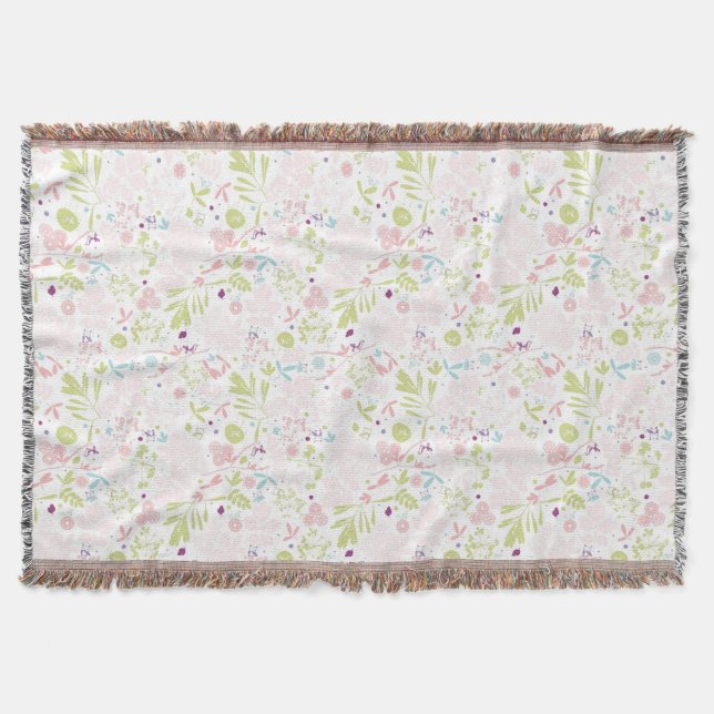 mönster som visar blommigt mysfilt (Framsidan)