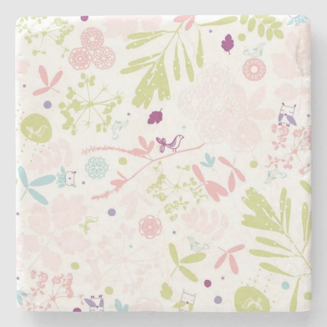 mönster som visar blommigt underlägg sten (Framsidan)