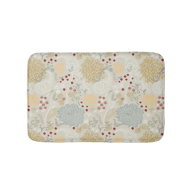 mönster som visar den lockiga trädgården badrumsmatta (Framsidan)