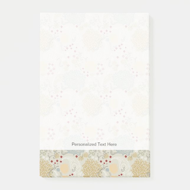 mönster som visar den lockiga trädgården post-it block (Framsida)