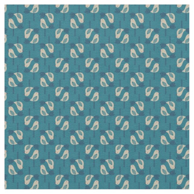 mönster som visar fåglar tyg (Närbild)