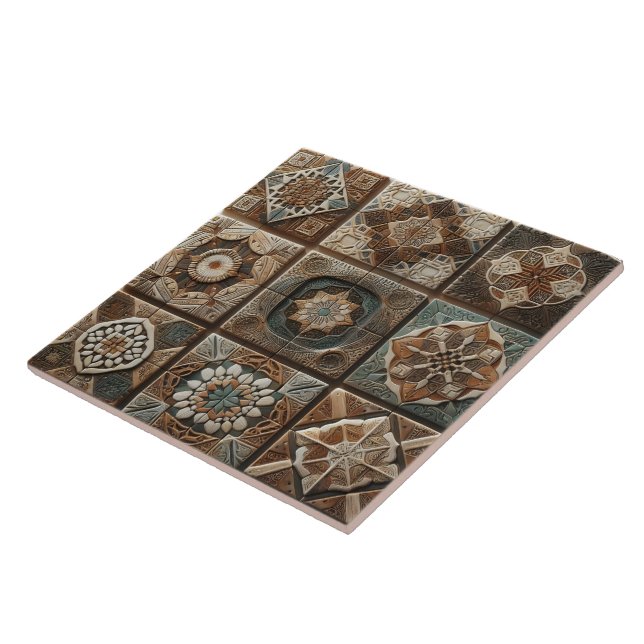 Mönster som visar hantverk kakelplatta (Sidan)