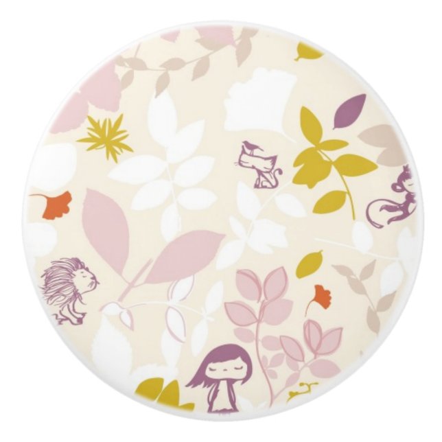 mönster som visar nyckfulla djur knopp (Framsidan)