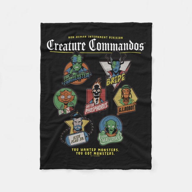 Monster Squad Badges Prestation Fleecefilt (Framsidan)