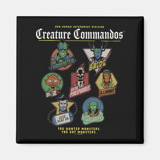 Monster Squad Badges Prestation Magnet (Framsidan)