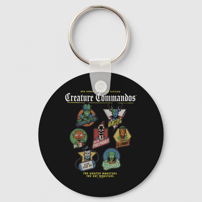 Monster Squad Badges Prestation Nyckelring (Framsida)