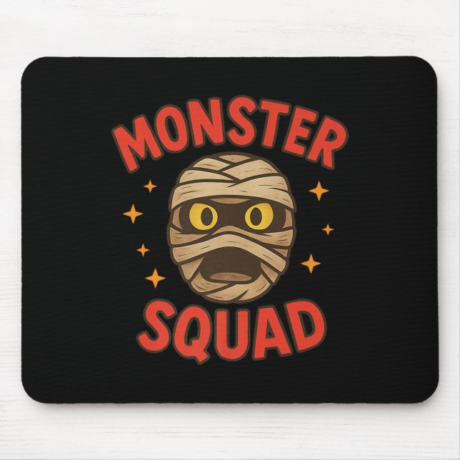 Monster Squad Mummy Ansikte Simple Easy Halloween  Musmatta (Framsidan)
