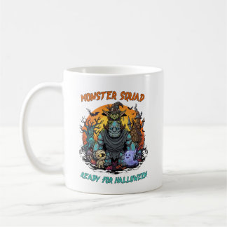 Monster Squad söta Halloween kusliga karaktärer Kaffemugg