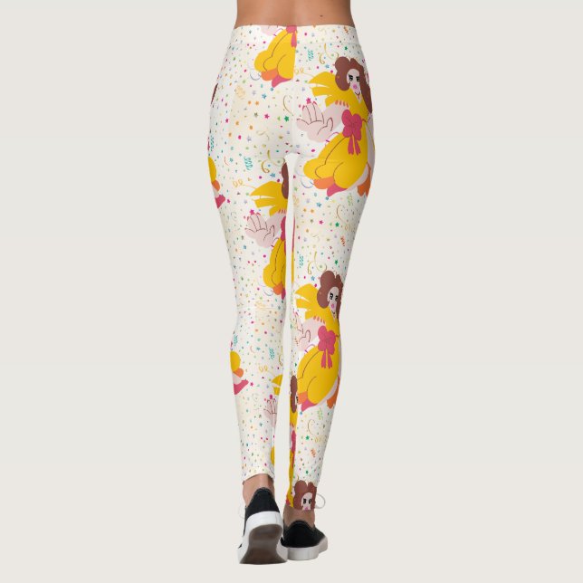 MÖNSTER STIL DESIGN LEGGINGS (Baksida)