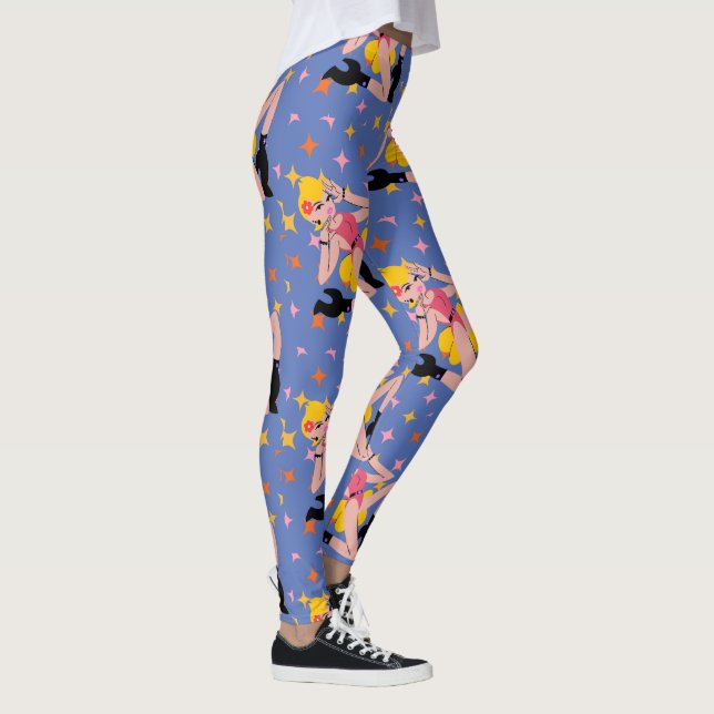 MÖNSTER STIL DESIGN LEGGINGS (Höger)