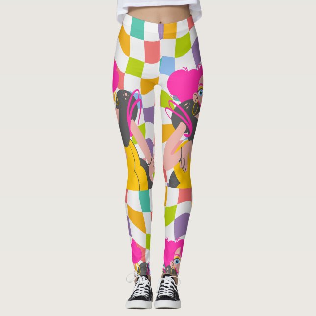 MÖNSTER STIL DESIGN LEGGINGS (Framsida)