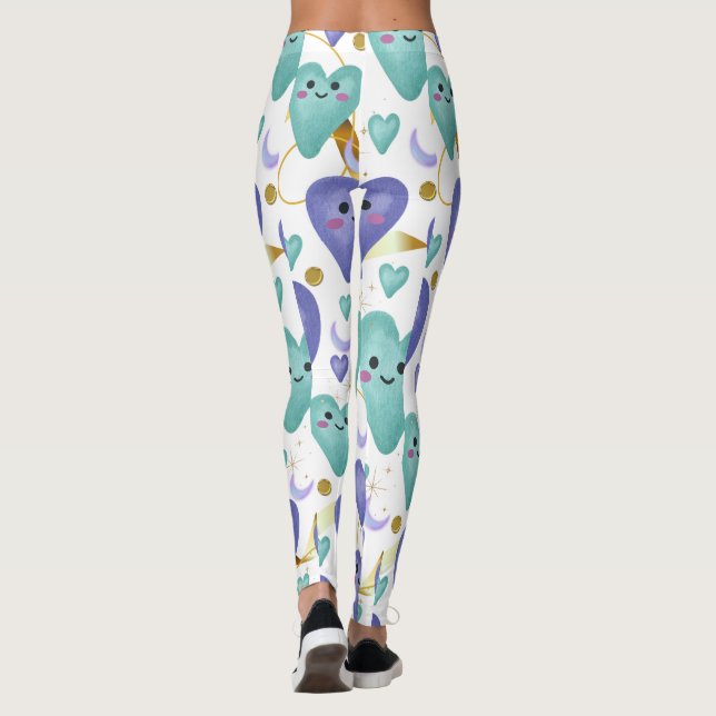 MÖNSTER STIL DESIGN LEGGINGS (Baksida)