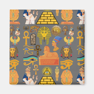 Mönster Symbol Ancient Egyptian Hieroglyphic Magnet
