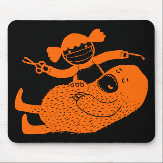 Monster tand- konst Mousepad för arbetsklotter Musmatta