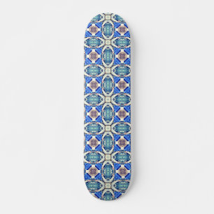 Mönster Thunder_Cove för blåttmandalahjärtor Mini Skateboard Bräda 18,5 Cm
