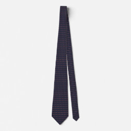 Mönster Tie, Tie, Polka dots, marin och korall Slips