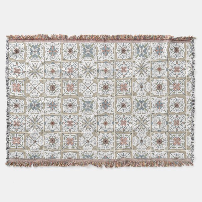 Mönster Tile Mosaic Filt (Framsidan)