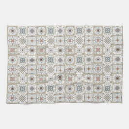 Mönster Tile Mosaic Kitchen Towel Set Kökshandduk