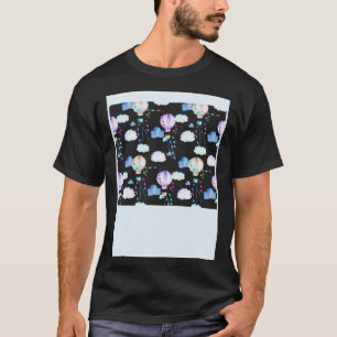 Mönster Transport Hett Luft Ballons Pullover H T Shirt