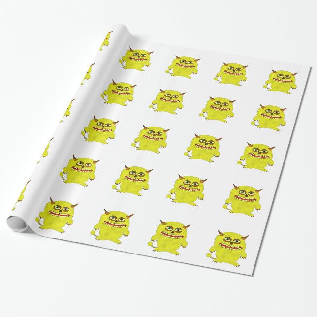 monster troll Halloween rysningar Presentpapper (Utrullad)