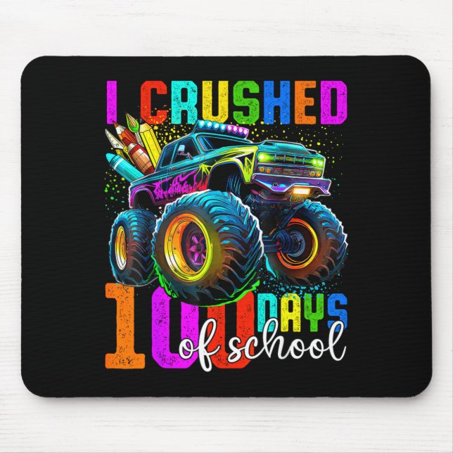 Monster Truck 100th Day Of School Boys 100 Days Of Musmatta (Framsidan)