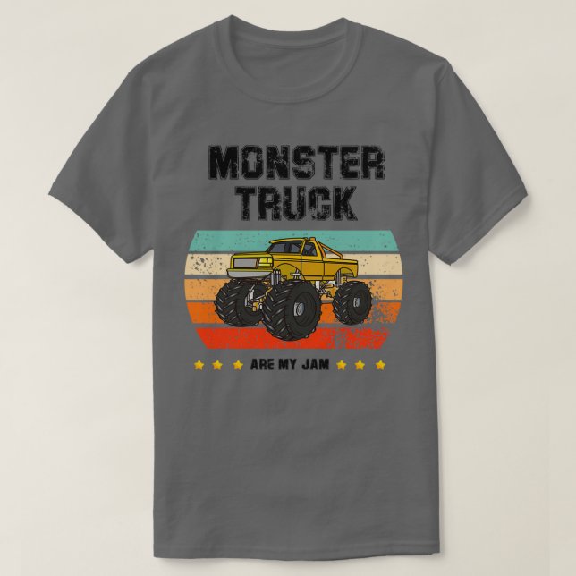 Monster Truck Are My Jam 20 T Shirt (Design framsida)