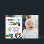 Monster Truck Bash Colorful Groovy Kids Birthday Inbjudningar<br><div class="desc">DET ÄR EN MONSTER TRUCK BASH! RÖDA GRÖN- OCH VITFÄRGFÖRBRUKARE MED SVART OCH VITGRUVKONTROLLERAT PATTERN RETRO-FORMAT EDITABLE KIDS BIRTHDAY-INBJUDAN</div>