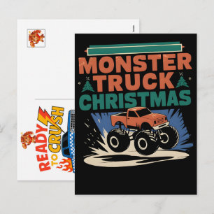 Monster Truck-bil för födelsedagspojken, Småbarn, Helg Vykort
