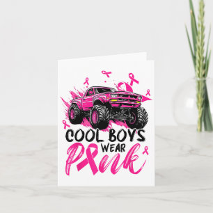Monster Truck Coola Pojkar Sliter Nk Bröstcancer A Kort