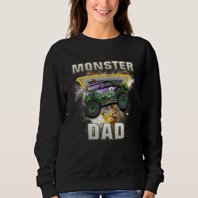 Monster Truck Dad Monster Truck Are My Jam Truck T Shirt (Framsida)