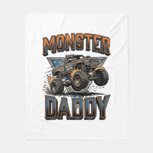 Monster Truck Daddy Vintage Gravyr T-Shirt Design Fleecefilt