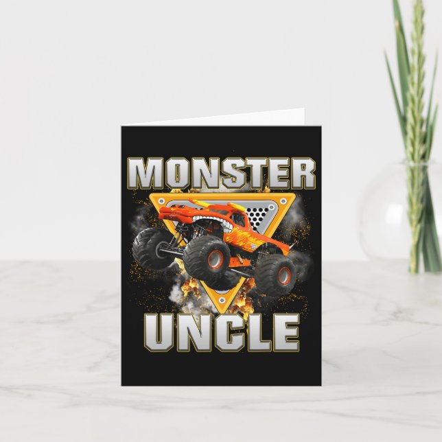 Monster Truck Farbror Monster Truck är min Jam Tru Kort (Framsida)