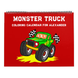 Monster Truck Färgläggningskalender Kalender