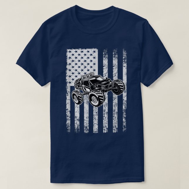 Monster truck flag - monster truck outfit  t shirt (Design framsida)