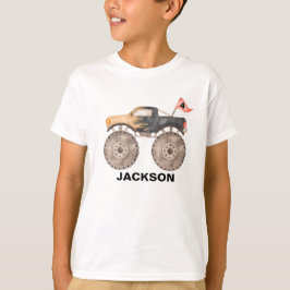 Monster truck födelsedagsbarn T-Shirt