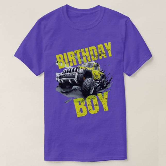 Monster Truck For Birthday Boy Cool Gift 2 T Shirt (Design framsida)