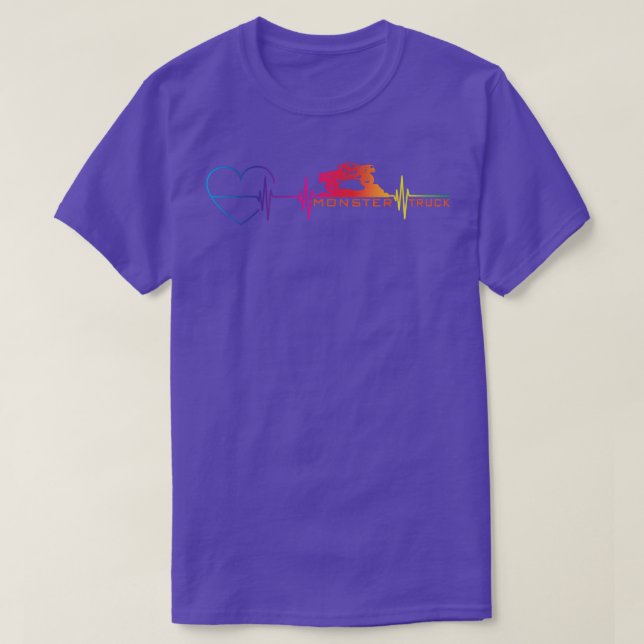 Monster Truck Heartline cool trucks  T Shirt (Design framsida)