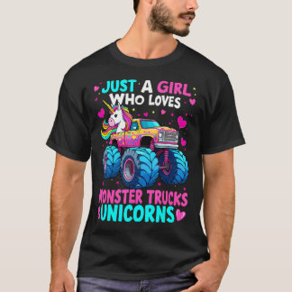 Monster Truck Just A Girl Who Loves Monster Trucks T Shirt