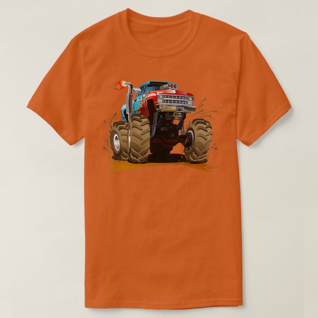 Monster Truck Monster Trucks Rule Monster Cars 2 T Shirt (Design framsida)