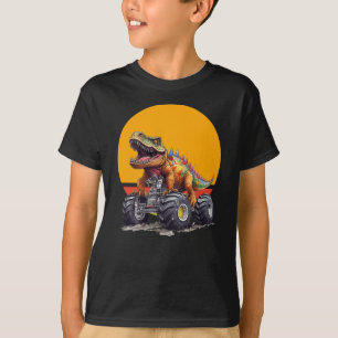 Monster Truck och T-Rex Dinosaurie T Shirt