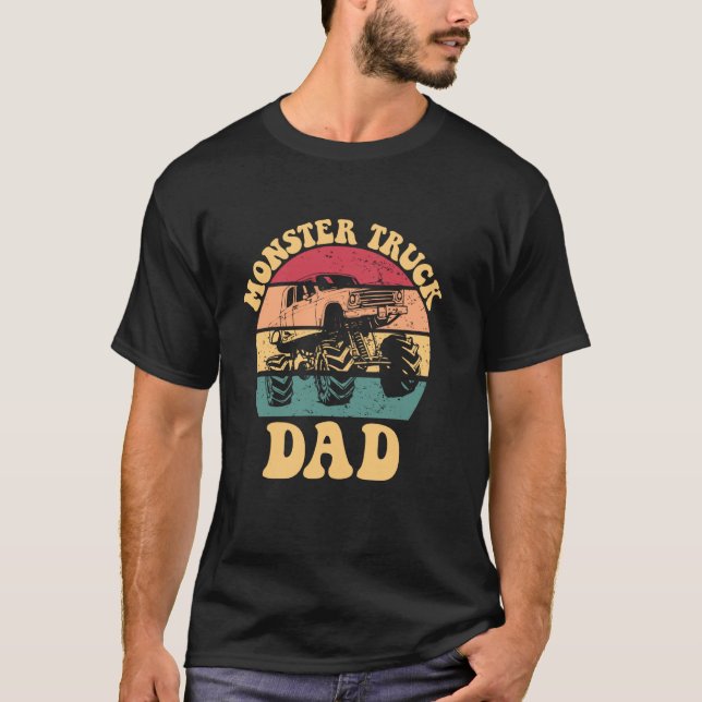 Monster Truck Pappa T Shirt (Framsida)