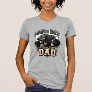 Monster Truck Pappa Vintage Vector T-Shirt Design_