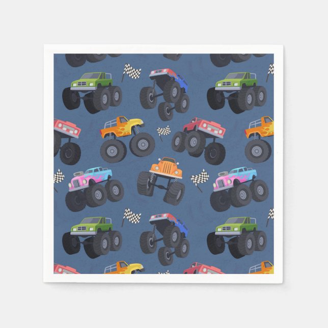 Monster Truck Papper Pappersservett (Framsidan)