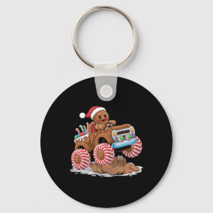 Monster Truck Pepparkaksgubbe Roligt jul kung Nyckelring