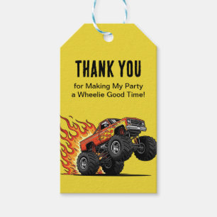 Monster Truck Personlig Födelsedagspresent Tag Presentetikett