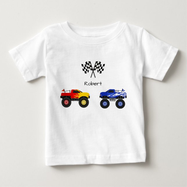 Monster Truck Personlig  T Shirt (Framsida)