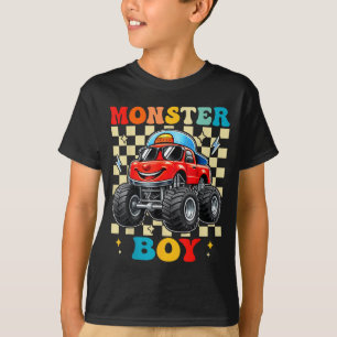 Monster truck pojke familj matchande monster truck t shirt